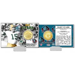 Bart Starr NFL HOF Bronze Coin Card