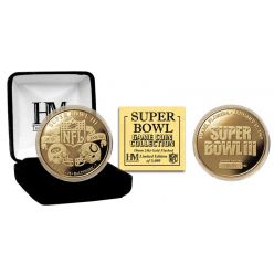 Super Bowl III 24kt Gold Flip Coin