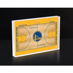 Golden State Warriors Court 3D Acrylic Block