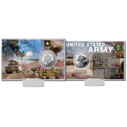 United States Army Silver Coin Card