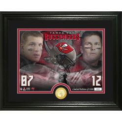 Brady and Gronkowski Tampa Bay Buccaneers Bronze Coin Photo Mint
