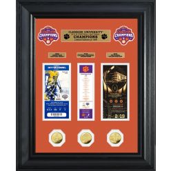 Clemson Tigers 2018 Football National Champions Deluxe Gold Coin Ticket Collection