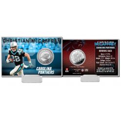 Christian McCaffrey Silver Coin Card