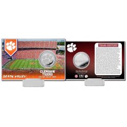 Clemson University Team History Silver Coin Card