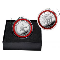 Dallas Cowboys Silver Ornament