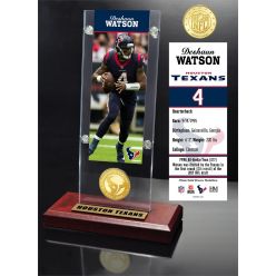 Deshaun Watson Ticket & Bronze Coin Acrylic Desk Top