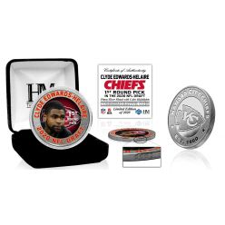Kansas City Chiefs 2020 Clyde Edwards-Hilaire NFL Draft 1st Round Silver Coin