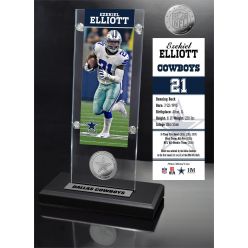 Ezekiel Elliot Ticket & Minted Coin Acrylic Desk Top