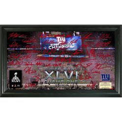 New York Giants Super Bowl XLVI Champions Signature Gridiron