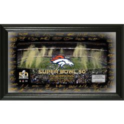 Denver Broncos Super Bowl 50 Champions "Celebration" Signature Grid