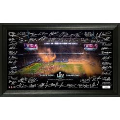 Kansas City Chiefs Super Bowl 54 Champions Signature Grid