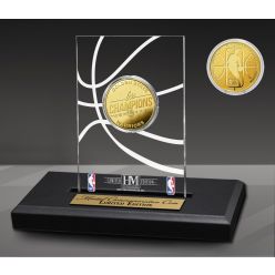 Golden State Warriors 6-Time Gold Coin Acrylic Desk Top