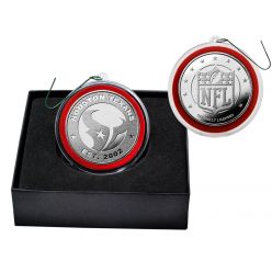 Houston Texans Silver Ornament