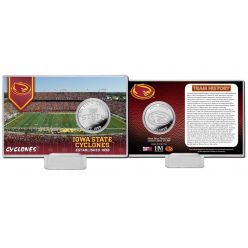 Iowa State University Team History Silver Coin Card