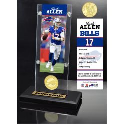 Josh Allen Ticket & Bronze Coin Acrylic Desk Top