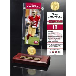 Jimmy Garoppolo Ticket & Bronze Coin Acrylic Desk Top