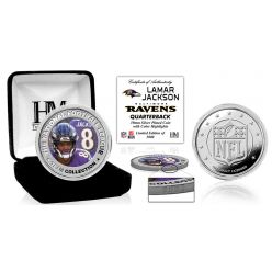 Lamar Jackson Silver Color Coin