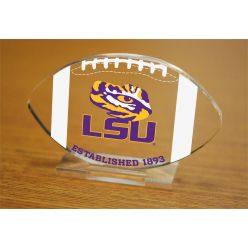 Louisiana State University Etched Football Acrylic