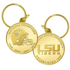 Louisiana State University Bronze Coin Keychain