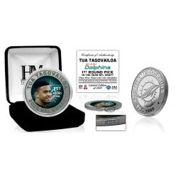 Miami Dolphins 2020 NFL Draft Tua Tagovailoa 1st Round Silver Coin-1