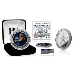 Micah Parsons Dallas Cowboys 2021 NFL Draft 1st Round Pick Silver Mint Coin