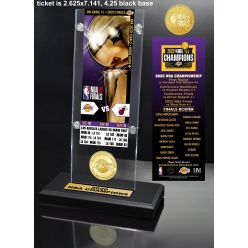 2020 NBA Finals Champions  Los Angeles Lakers Ticket & Bronze Coin Acrylic Desk Top