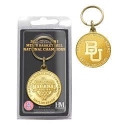 Baylor 2021 NCAA Men's Basketball Champions Bronze Coin Key Chain