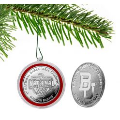 Baylor 2021 NCAA Men's Basketball Champions Silver Coin Ornament