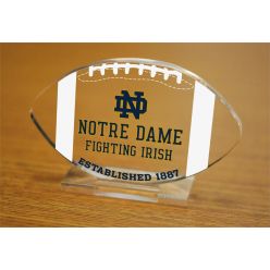 University of Notre Dame Etched Football Acrylic