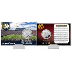 University of Notre Dame Team History Silver Coin Card