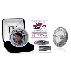 Cam Newton Patriots Silver Color Coin