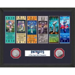 New England Patriots 6-Time Super Bowl Champions Ticket Collection