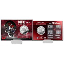 Tampa Bay Buccaneers 2020 NFC Champions Silver Coin Card