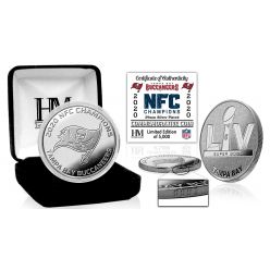 Tampa Bay Buccaneers 2020 NFC Champions Silver Mint Coin