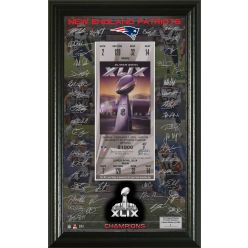 New England Patriots Super Bowl XLIX Champions Signature Ticket