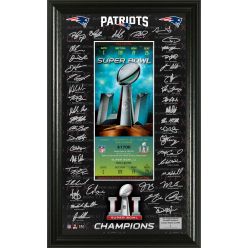 New England Patriots Super Bowl 51 Champions Signature Ticket