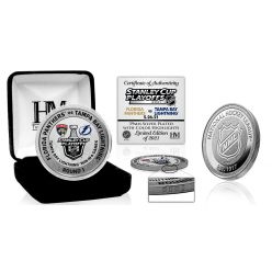 Tampa Bay Lightning 2021 NHL Round 1 Victory Silver Mint Coin