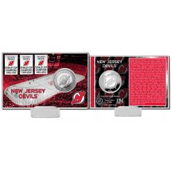 New Jersey Devils History Silver Coin Card