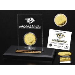 Nashville Predators Gold Coin Etched Acrylic