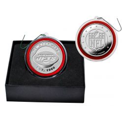 New York Jets Silver Coin Ornament