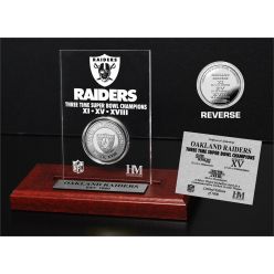 Raiders 3x SB Champs Etched Acrylic