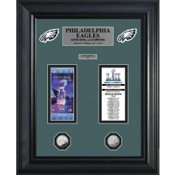 Philadephia Eagles Super Bowl Champions Deluxe Gold Coin Ticket Collection