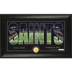 New Orleans Saints "Silhouette" Panoramic Bronze Coin Photo Mint