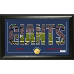 New York Giants "Silhouette" Panoramic Bronze Coin Photo Mint