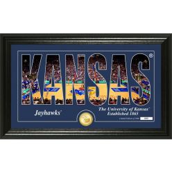 University of Kansas Basketball "Silhouette" Bronze Coin Photo Mint