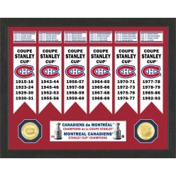 Montreal Canadiens Stanley Cup Banner Collection Photo Mint