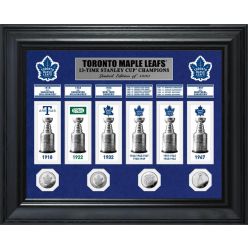 Toronto Maple Leafs 13-Time Stanley Cup Champions Deluxe Gold Coin & Banner Collection