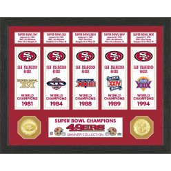 San Francisco 49ers Super Bowl Banner Collection Photo Mint