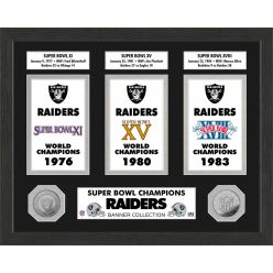 Oakland Raiders Super Bowl Banner Collection Photo Mint