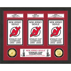 New Jersey Devils Stanley Cup Banner Collection Photo Mint